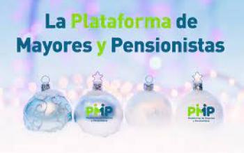 Cartel de la Plataforma de Mayores y Pensionistas