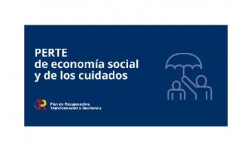Imagen del cartel del Perte de la Economia social y de los cuidados