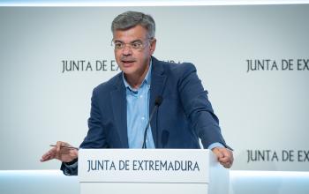 El portavoz de la Junta de Extremadura informando del Consejo de Gobierno