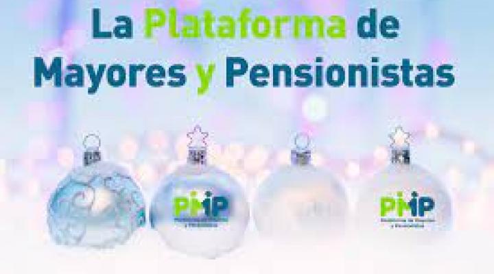 Cartel de la Plataforma de Mayores y Pensionistas
