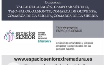 Cartel explicativo del proyecto Espacios Senior