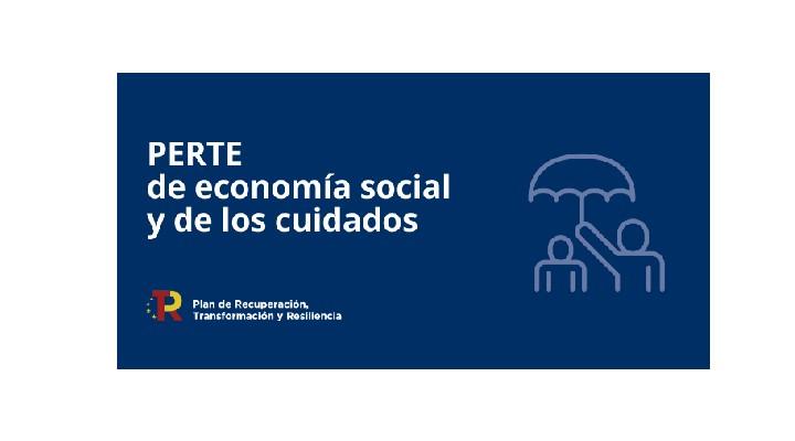 Imagen del cartel del Perte de la Economia social y de los cuidados