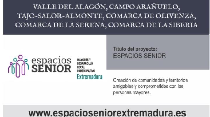 Cartel explicativo del proyecto Espacios Senior